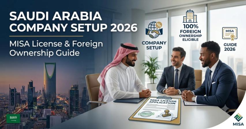 Saudi Arabia Company Setup 2026 — MISA License & Foreign Ownership Guide