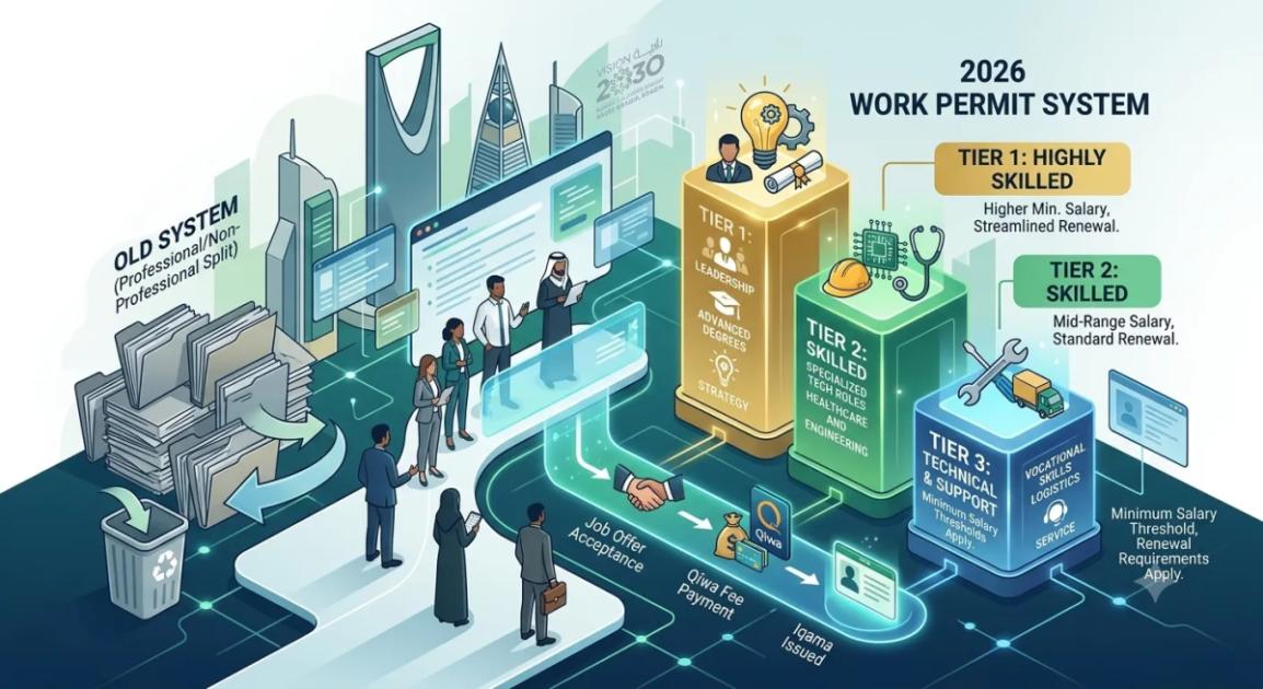 Saudi Work Visa & Iqama Guide 2026